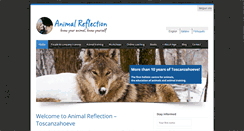 Desktop Screenshot of animalreflection.com