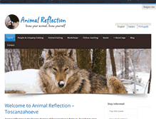 Tablet Screenshot of animalreflection.com